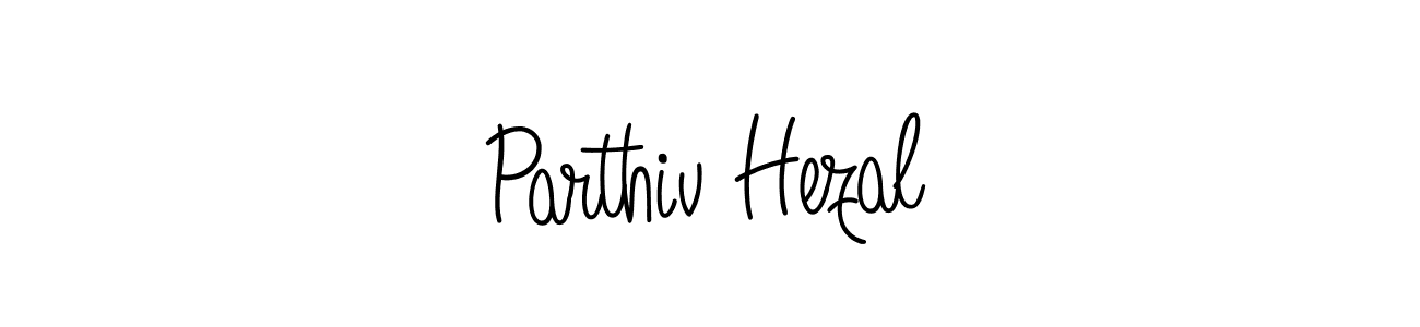 Also we have Parthiv Hezal name is the best signature style. Create professional handwritten signature collection using Angelique-Rose-font-FFP autograph style. Parthiv Hezal signature style 5 images and pictures png