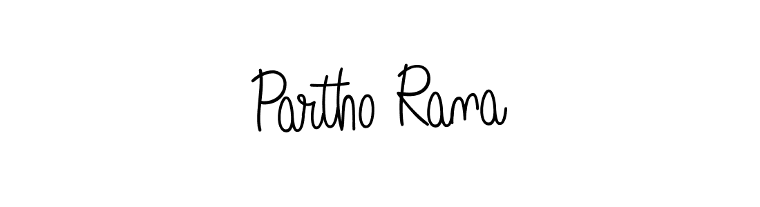 How to make Partho Rana name signature. Use Angelique-Rose-font-FFP style for creating short signs online. This is the latest handwritten sign. Partho Rana signature style 5 images and pictures png