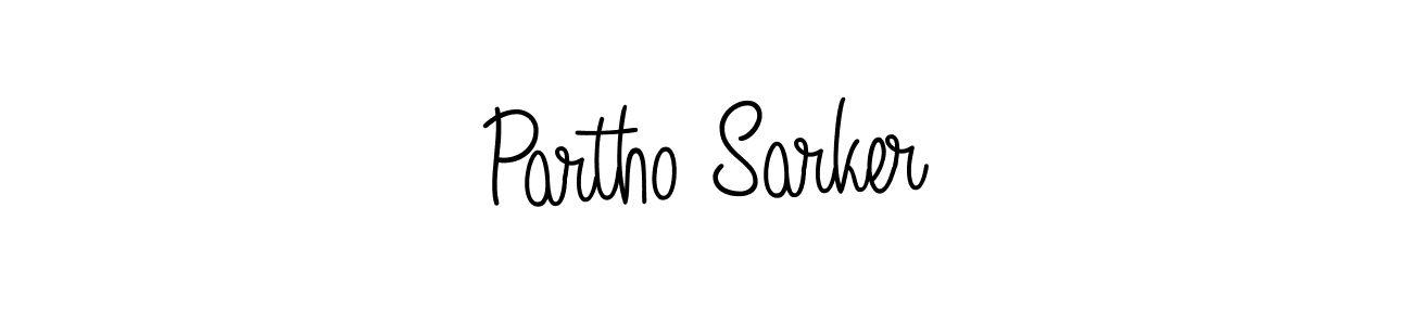 You should practise on your own different ways (Angelique-Rose-font-FFP) to write your name (Partho Sarker) in signature. don't let someone else do it for you. Partho Sarker signature style 5 images and pictures png