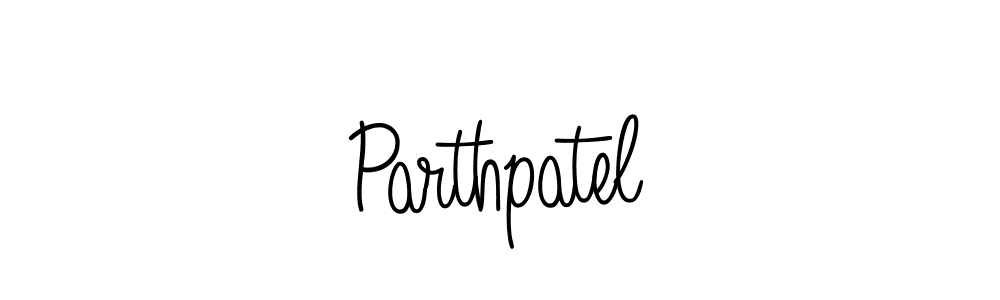 Make a beautiful signature design for name Parthpatel. With this signature (Angelique-Rose-font-FFP) style, you can create a handwritten signature for free. Parthpatel signature style 5 images and pictures png