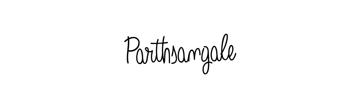 You should practise on your own different ways (Angelique-Rose-font-FFP) to write your name (Parthsangale) in signature. don't let someone else do it for you. Parthsangale signature style 5 images and pictures png