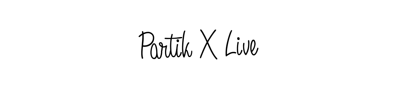 if you are searching for the best signature style for your name Partik X Live. so please give up your signature search. here we have designed multiple signature styles  using Angelique-Rose-font-FFP. Partik X Live signature style 5 images and pictures png
