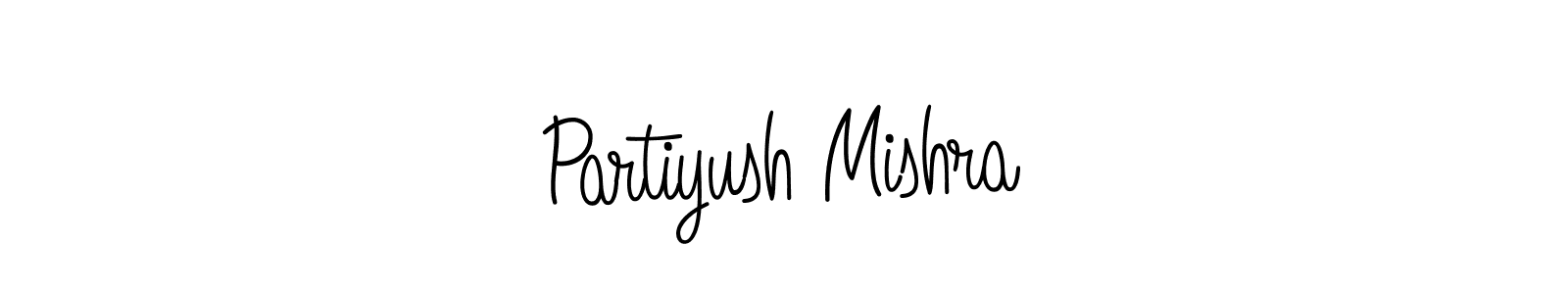 The best way (Angelique-Rose-font-FFP) to make a short signature is to pick only two or three words in your name. The name Partiyush Mishra include a total of six letters. For converting this name. Partiyush Mishra signature style 5 images and pictures png