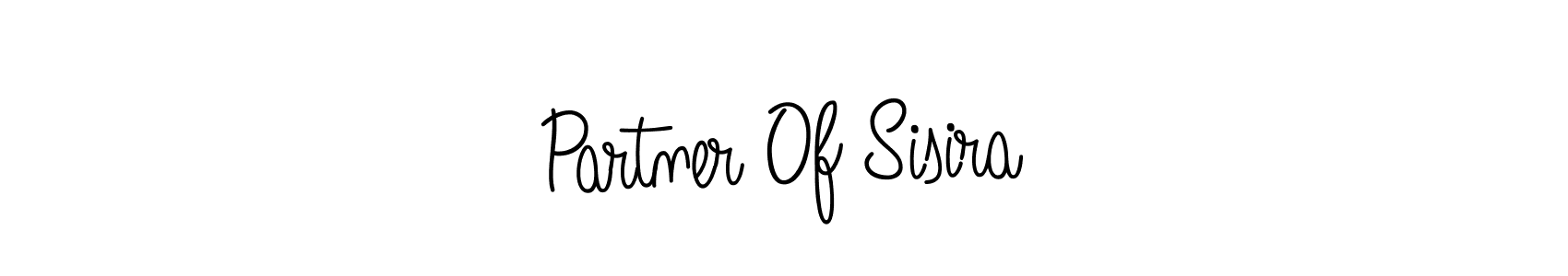 How to make Partner Of Sisira name signature. Use Angelique-Rose-font-FFP style for creating short signs online. This is the latest handwritten sign. Partner Of Sisira signature style 5 images and pictures png