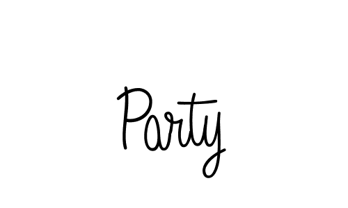 Design your own signature with our free online signature maker. With this signature software, you can create a handwritten (Angelique-Rose-font-FFP) signature for name Party. Party signature style 5 images and pictures png