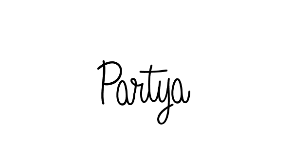 Also we have Partya name is the best signature style. Create professional handwritten signature collection using Angelique-Rose-font-FFP autograph style. Partya signature style 5 images and pictures png