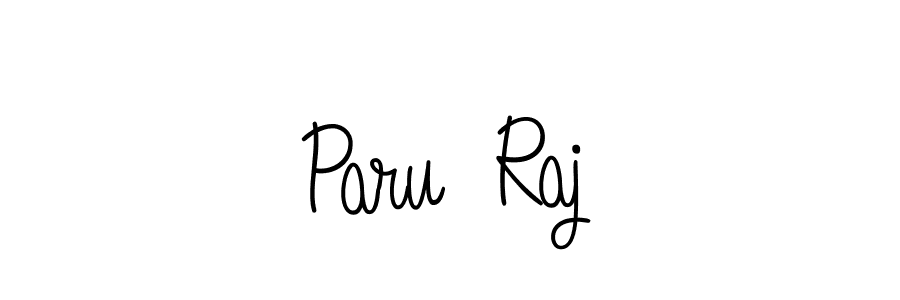 Angelique-Rose-font-FFP is a professional signature style that is perfect for those who want to add a touch of class to their signature. It is also a great choice for those who want to make their signature more unique. Get Paru  Raj name to fancy signature for free. Paru  Raj signature style 5 images and pictures png