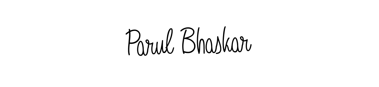 Create a beautiful signature design for name Parul Bhaskar. With this signature (Angelique-Rose-font-FFP) fonts, you can make a handwritten signature for free. Parul Bhaskar signature style 5 images and pictures png