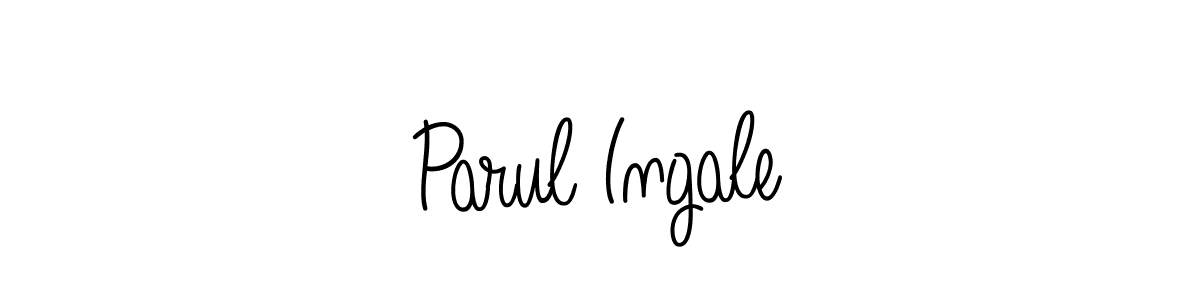 Make a beautiful signature design for name Parul Ingale. With this signature (Angelique-Rose-font-FFP) style, you can create a handwritten signature for free. Parul Ingale signature style 5 images and pictures png