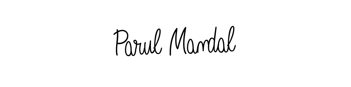 Make a beautiful signature design for name Parul Mandal. With this signature (Angelique-Rose-font-FFP) style, you can create a handwritten signature for free. Parul Mandal signature style 5 images and pictures png