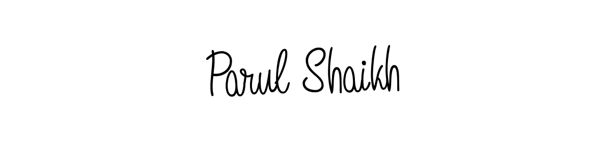 if you are searching for the best signature style for your name Parul Shaikh. so please give up your signature search. here we have designed multiple signature styles  using Angelique-Rose-font-FFP. Parul Shaikh signature style 5 images and pictures png