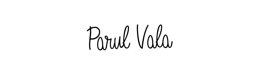 The best way (Angelique-Rose-font-FFP) to make a short signature is to pick only two or three words in your name. The name Parul Vala include a total of six letters. For converting this name. Parul Vala signature style 5 images and pictures png