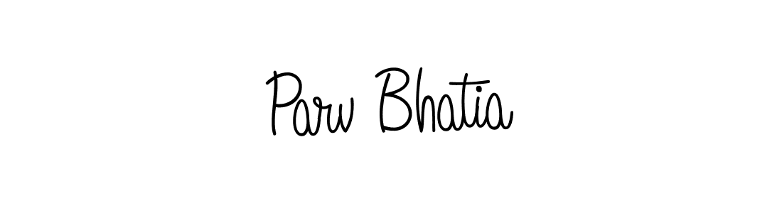 Create a beautiful signature design for name Parv Bhatia. With this signature (Angelique-Rose-font-FFP) fonts, you can make a handwritten signature for free. Parv Bhatia signature style 5 images and pictures png
