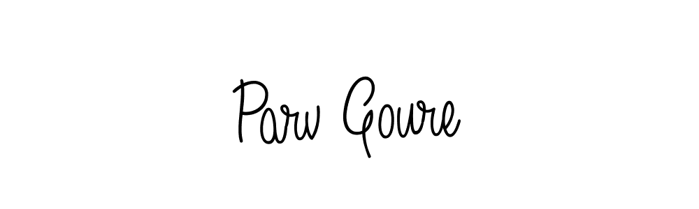 Use a signature maker to create a handwritten signature online. With this signature software, you can design (Angelique-Rose-font-FFP) your own signature for name Parv Goure. Parv Goure signature style 5 images and pictures png