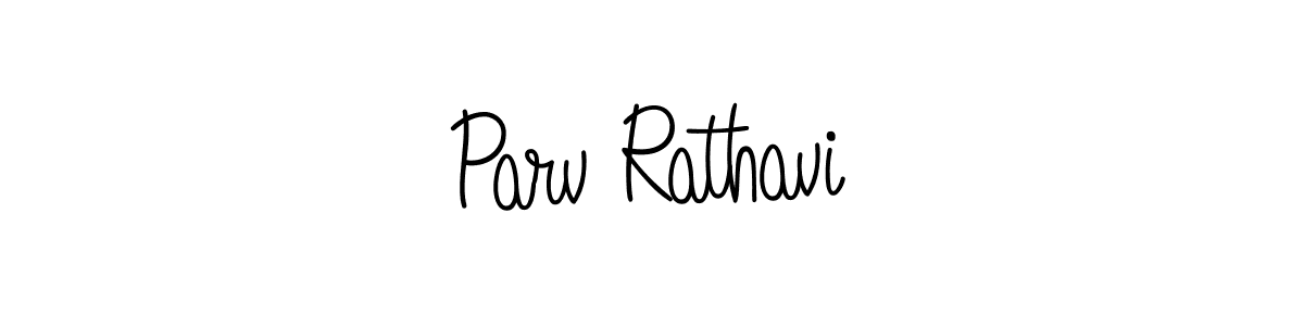 Use a signature maker to create a handwritten signature online. With this signature software, you can design (Angelique-Rose-font-FFP) your own signature for name Parv Rathavi. Parv Rathavi signature style 5 images and pictures png