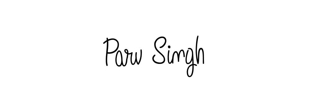 Make a beautiful signature design for name Parv Singh. With this signature (Angelique-Rose-font-FFP) style, you can create a handwritten signature for free. Parv Singh signature style 5 images and pictures png