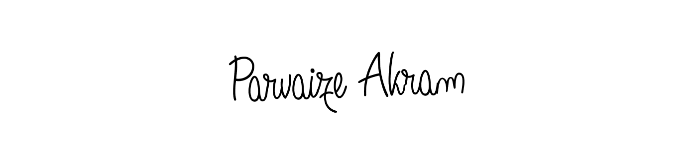 Parvaize Akram stylish signature style. Best Handwritten Sign (Angelique-Rose-font-FFP) for my name. Handwritten Signature Collection Ideas for my name Parvaize Akram. Parvaize Akram signature style 5 images and pictures png