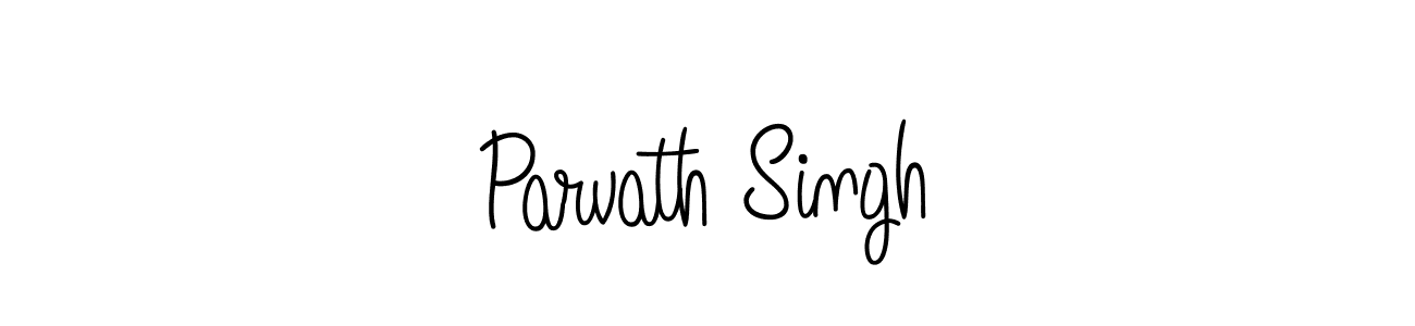 The best way (Angelique-Rose-font-FFP) to make a short signature is to pick only two or three words in your name. The name Parvath Singh include a total of six letters. For converting this name. Parvath Singh signature style 5 images and pictures png
