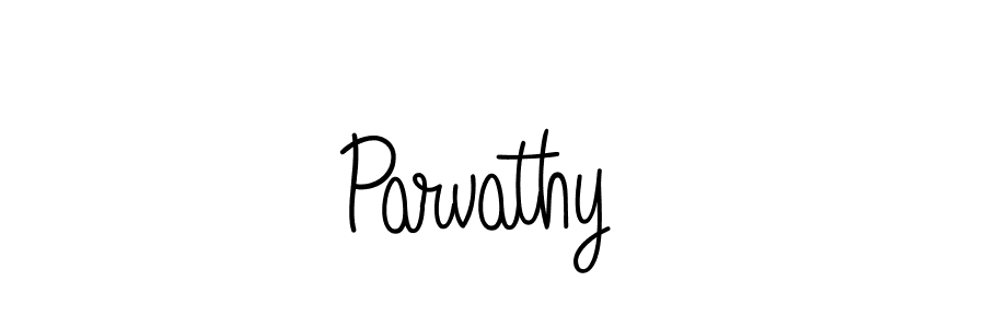 Create a beautiful signature design for name Parvathy . With this signature (Angelique-Rose-font-FFP) fonts, you can make a handwritten signature for free. Parvathy  signature style 5 images and pictures png