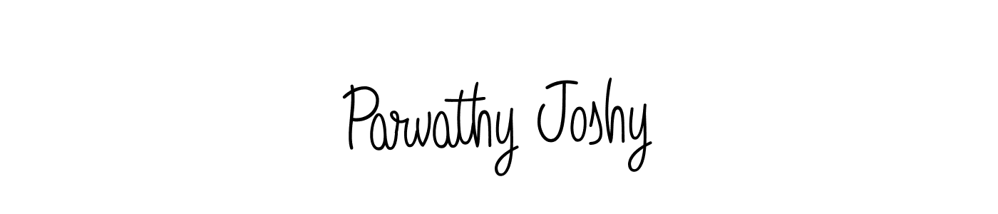 Make a beautiful signature design for name Parvathy Joshy. Use this online signature maker to create a handwritten signature for free. Parvathy Joshy signature style 5 images and pictures png