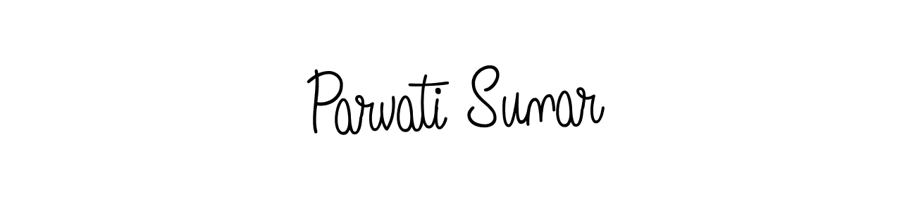 How to make Parvati Sunar signature? Angelique-Rose-font-FFP is a professional autograph style. Create handwritten signature for Parvati Sunar name. Parvati Sunar signature style 5 images and pictures png