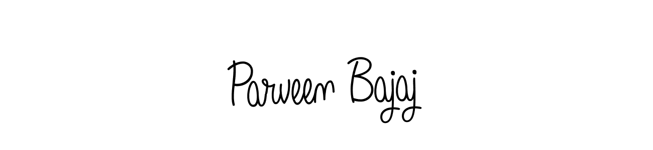 Design your own signature with our free online signature maker. With this signature software, you can create a handwritten (Angelique-Rose-font-FFP) signature for name Parveen Bajaj. Parveen Bajaj signature style 5 images and pictures png