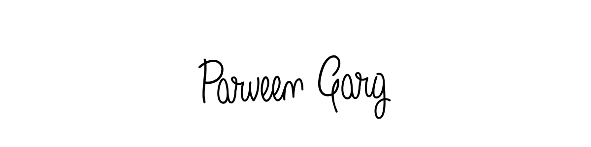 Use a signature maker to create a handwritten signature online. With this signature software, you can design (Angelique-Rose-font-FFP) your own signature for name Parveen Garg. Parveen Garg signature style 5 images and pictures png