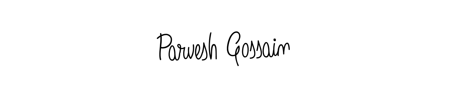 Create a beautiful signature design for name Parvesh Gossain. With this signature (Angelique-Rose-font-FFP) fonts, you can make a handwritten signature for free. Parvesh Gossain signature style 5 images and pictures png