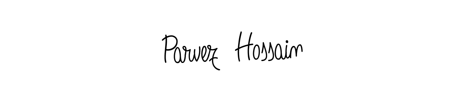Use a signature maker to create a handwritten signature online. With this signature software, you can design (Angelique-Rose-font-FFP) your own signature for name Parvez  Hossain. Parvez  Hossain signature style 5 images and pictures png