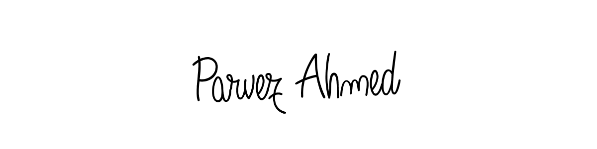 Best and Professional Signature Style for Parvez Ahmed. Angelique-Rose-font-FFP Best Signature Style Collection. Parvez Ahmed signature style 5 images and pictures png
