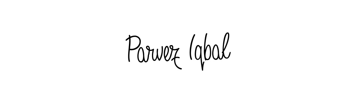 How to make Parvez Iqbal name signature. Use Angelique-Rose-font-FFP style for creating short signs online. This is the latest handwritten sign. Parvez Iqbal signature style 5 images and pictures png