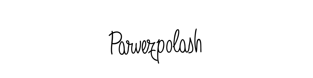 The best way (Angelique-Rose-font-FFP) to make a short signature is to pick only two or three words in your name. The name Parvezpolash include a total of six letters. For converting this name. Parvezpolash signature style 5 images and pictures png