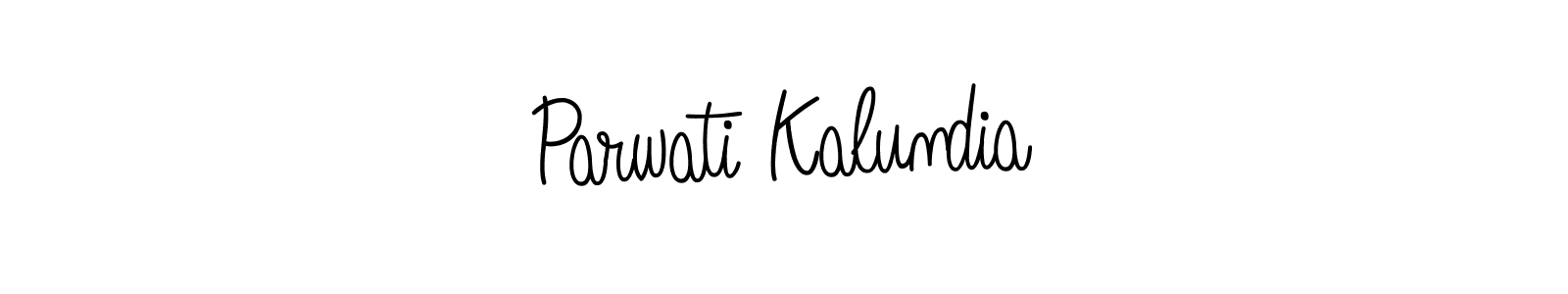 Best and Professional Signature Style for Parwati Kalundia. Angelique-Rose-font-FFP Best Signature Style Collection. Parwati Kalundia signature style 5 images and pictures png