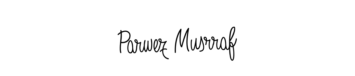 Make a beautiful signature design for name Parwez Musrraf. With this signature (Angelique-Rose-font-FFP) style, you can create a handwritten signature for free. Parwez Musrraf signature style 5 images and pictures png