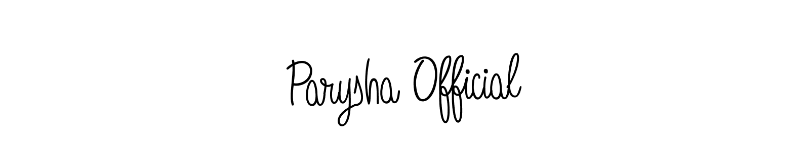 Make a short Parysha Official signature style. Manage your documents anywhere anytime using Angelique-Rose-font-FFP. Create and add eSignatures, submit forms, share and send files easily. Parysha Official signature style 5 images and pictures png