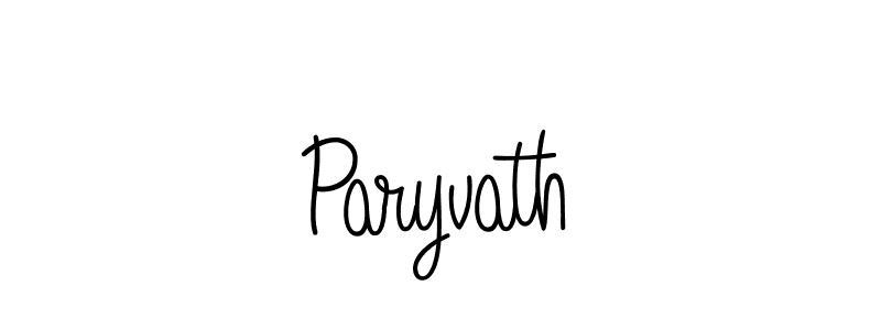 Use a signature maker to create a handwritten signature online. With this signature software, you can design (Angelique-Rose-font-FFP) your own signature for name Paryvath. Paryvath signature style 5 images and pictures png