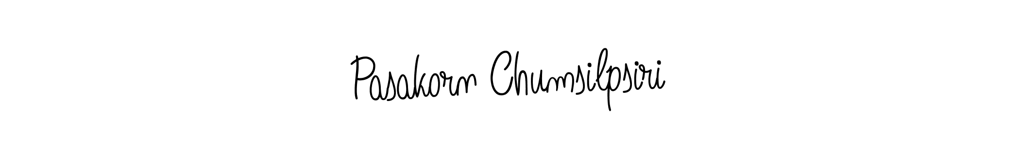 Design your own signature with our free online signature maker. With this signature software, you can create a handwritten (Angelique-Rose-font-FFP) signature for name Pasakorn Chumsilpsiri. Pasakorn Chumsilpsiri signature style 5 images and pictures png