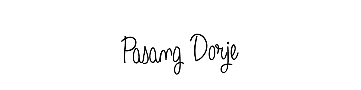 Pasang Dorje stylish signature style. Best Handwritten Sign (Angelique-Rose-font-FFP) for my name. Handwritten Signature Collection Ideas for my name Pasang Dorje. Pasang Dorje signature style 5 images and pictures png