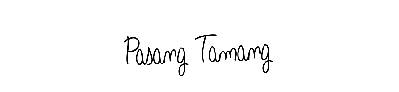 You should practise on your own different ways (Angelique-Rose-font-FFP) to write your name (Pasang Tamang) in signature. don't let someone else do it for you. Pasang Tamang signature style 5 images and pictures png