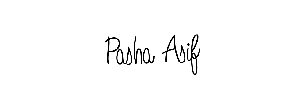 Use a signature maker to create a handwritten signature online. With this signature software, you can design (Angelique-Rose-font-FFP) your own signature for name Pasha Asif. Pasha Asif signature style 5 images and pictures png