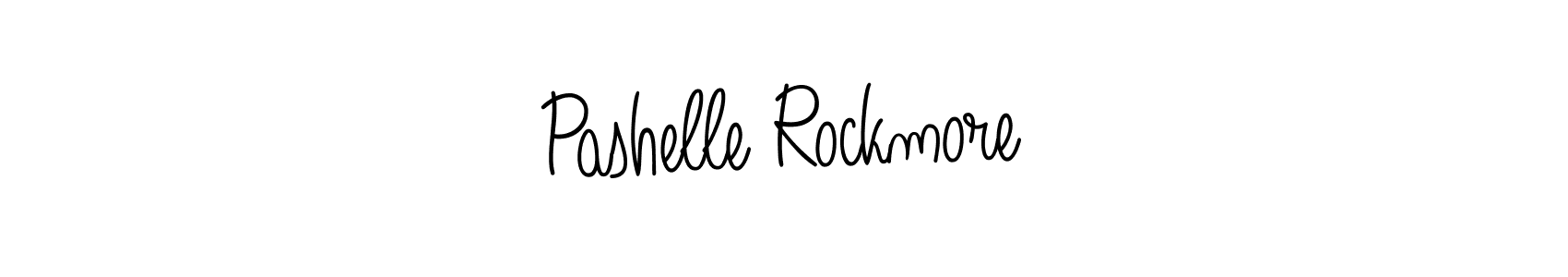 How to make Pashelle Rockmore name signature. Use Angelique-Rose-font-FFP style for creating short signs online. This is the latest handwritten sign. Pashelle Rockmore signature style 5 images and pictures png