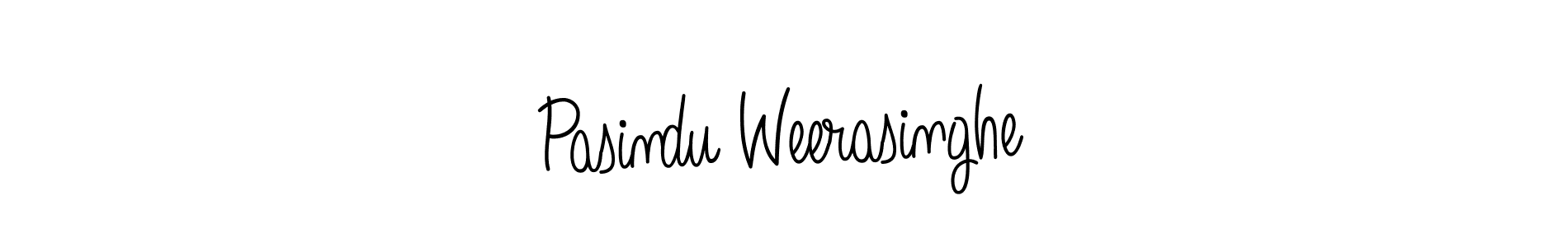 Create a beautiful signature design for name Pasindu Weerasinghe. With this signature (Angelique-Rose-font-FFP) fonts, you can make a handwritten signature for free. Pasindu Weerasinghe signature style 5 images and pictures png