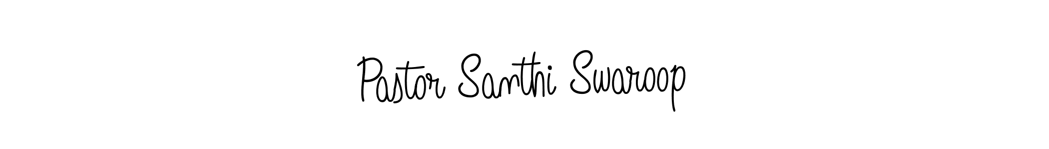 You should practise on your own different ways (Angelique-Rose-font-FFP) to write your name (Pastor Santhi Swaroop) in signature. don't let someone else do it for you. Pastor Santhi Swaroop signature style 5 images and pictures png