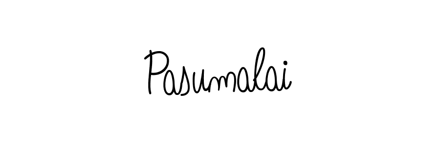 Use a signature maker to create a handwritten signature online. With this signature software, you can design (Angelique-Rose-font-FFP) your own signature for name Pasumalai. Pasumalai signature style 5 images and pictures png