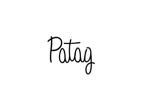 Use a signature maker to create a handwritten signature online. With this signature software, you can design (Angelique-Rose-font-FFP) your own signature for name Patag. Patag signature style 5 images and pictures png