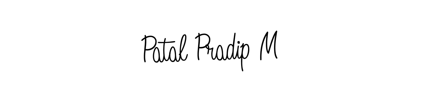 It looks lik you need a new signature style for name Patal Pradip M. Design unique handwritten (Angelique-Rose-font-FFP) signature with our free signature maker in just a few clicks. Patal Pradip M signature style 5 images and pictures png