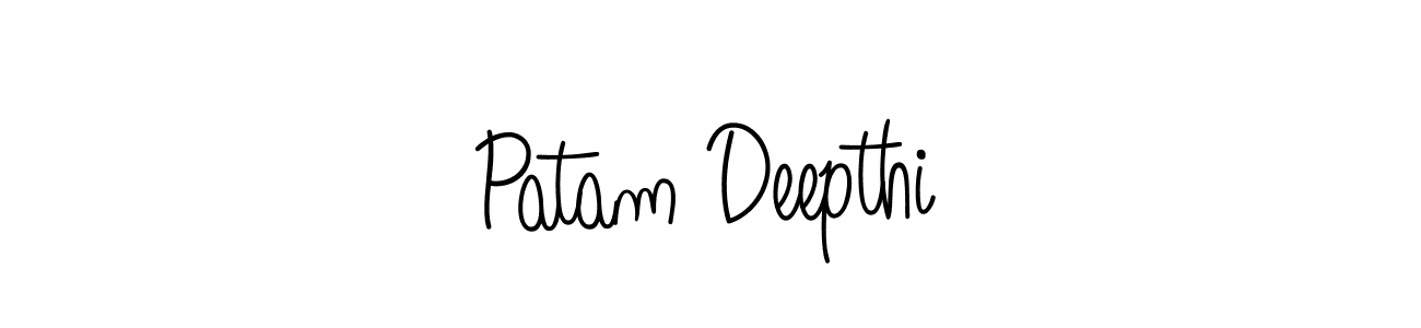 Also You can easily find your signature by using the search form. We will create Patam Deepthi name handwritten signature images for you free of cost using Angelique-Rose-font-FFP sign style. Patam Deepthi signature style 5 images and pictures png