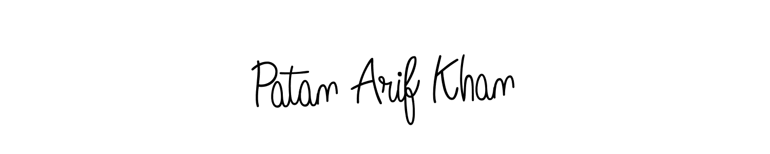 The best way (Angelique-Rose-font-FFP) to make a short signature is to pick only two or three words in your name. The name Patan Arif Khan include a total of six letters. For converting this name. Patan Arif Khan signature style 5 images and pictures png
