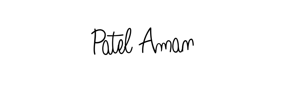 How to make Patel Aman signature? Angelique-Rose-font-FFP is a professional autograph style. Create handwritten signature for Patel Aman name. Patel Aman signature style 5 images and pictures png