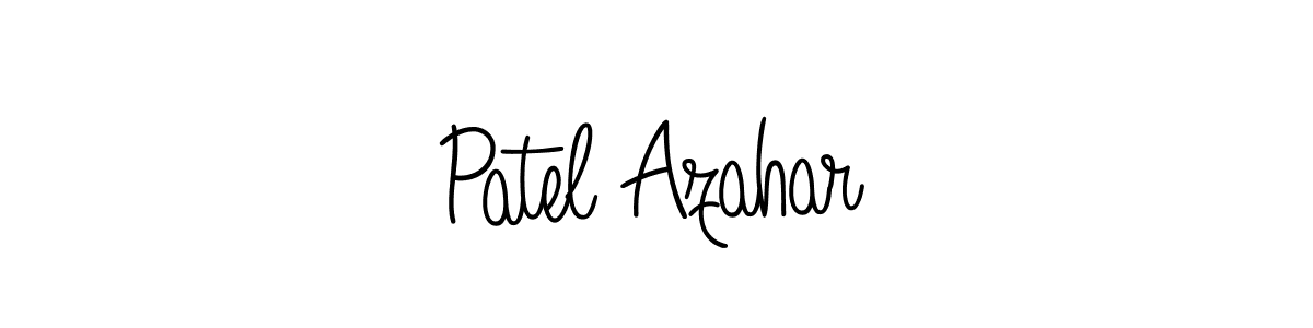 This is the best signature style for the Patel Azahar name. Also you like these signature font (Angelique-Rose-font-FFP). Mix name signature. Patel Azahar signature style 5 images and pictures png